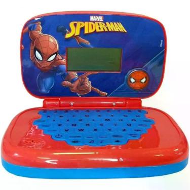 Imagem de Laptop Infantil Homem-aranha Educativo Bilíngue Vermelho Candide