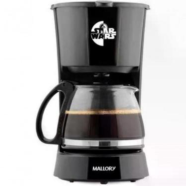 Imagem de Cafeteira Elétrica Mallory Star Wars Aço Inox 16 Xícaras 0,6L Preta 550W 110V