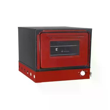 Imagem de Forno de Bancada a Gás Bravo Brf 104L Metalúrgica Venâncio Aço Carbono Esmaltado Vermelho