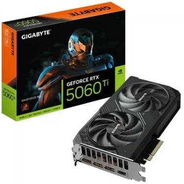 Imagem de Placa De Vídeo RTX 5060TI Windforce Oc Sff Nvidia Gigabyte, 16GB, GDDR7, 128Bits - Gv-N506twf2oc-16gd