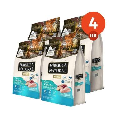 Imagem de Kit 4 Ração Fórmula Natural Pro Cães Filhotes Porte Médio e Grande 2,5