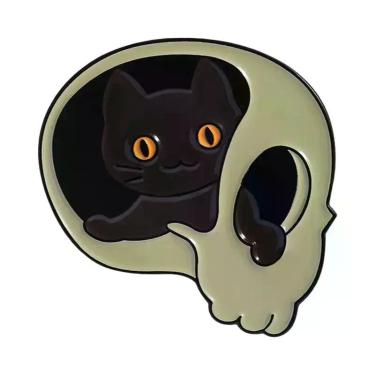 Imagem de Pins De Esmalte, Broches E Distintivos De Lapela Com Temas De Gato Fan