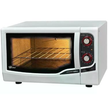Imagem de Forno eletrico de bancada fischer gourmet grill 44l 127v, Branco, 110V