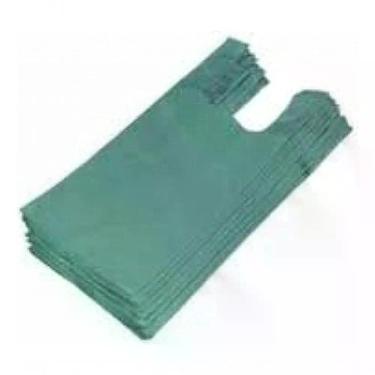 Imagem de Sacola Plástica Reciclada Sacola Reciclada 30 X 40 Verde Pacote com 1 kg Alta Resistência Higipack