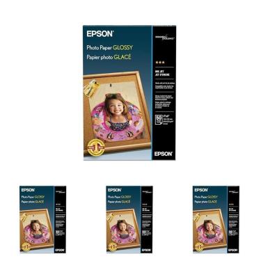 Imagem de Papel Fotográfico Epson 10x15 cm Brilhante 50 Folhas (pacote com 4)