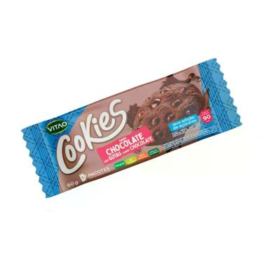 Imagem de Cookies Integral Zero Sabor Chocolate com Gotas de Chocolate 60g - Vit