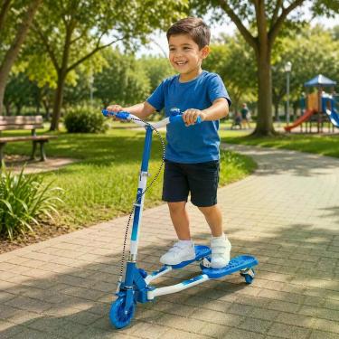 Imagem de Patinete Infantil Dobrável Azul - UNITOYS