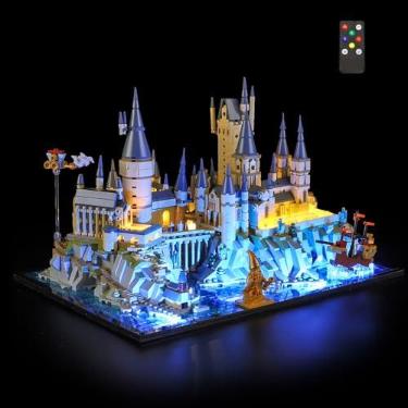 Imagem de LIGHTAILING Luz para Lego-76419 Castelo e Terrenos de Hogwarts - Kit de iluminação LED compatível com blocos de construção Lego Modelo: versão de controle remoto - não inclui o conjunto de modelos