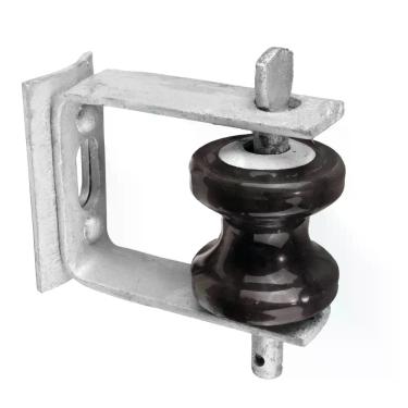Imagem de KIT - Isolador Vertical Armação Press Bow e Roldana Porcelana (Conjunt