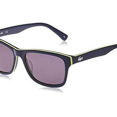 Imagem de Lacoste L683s Square Sunglasses, Yellow/Blue, 55 mm