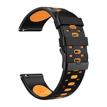 Imagem de DFAMIN Pulseira Smart Watch Pulseira Pulseira Para Xiaomi Mi Color Watchband Para Huawei GT3 46mm Pulseira de Silicone (Cor: Estilo F, Tamanho: Para GT 3 46mm)