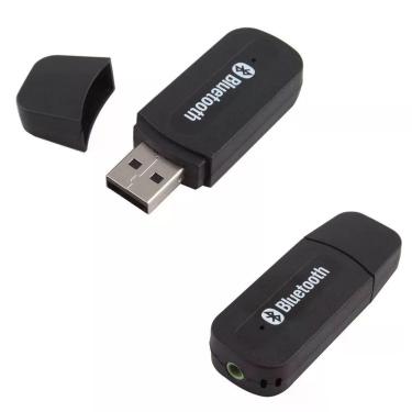 Imagem de Receptor - Preto - Alto-Falantes Estéreo Cabo Conversor Adaptador Bluetooth P2 Preto