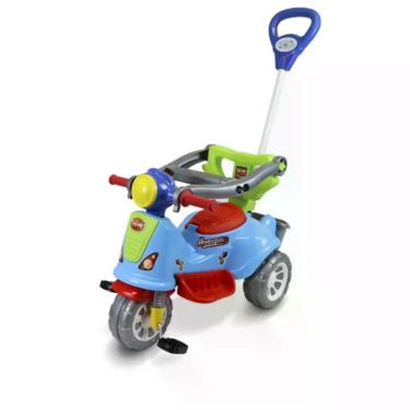Imagem de Triciclo Passeio Infantil Avespa Colorido - Maral, Azul Claro e Verde