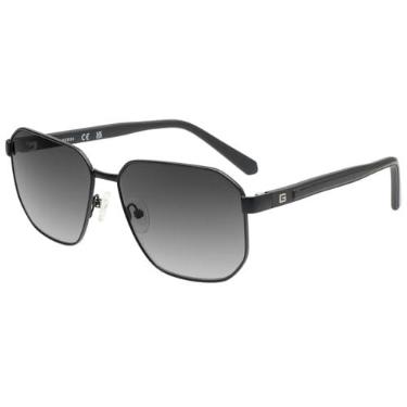 Imagem de GUESS GF5086, Óculos de Sol, Preto Fosco, Gradiente, Elegant e Furtivo, Unissexo, Adulto, Masculino