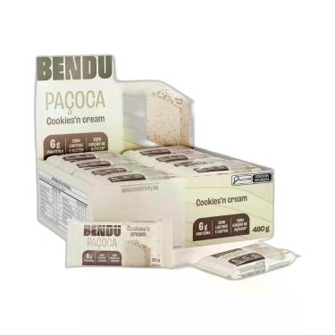 Imagem de Paçoca Whey Cookies'n Cream Bendu Display 24x20g