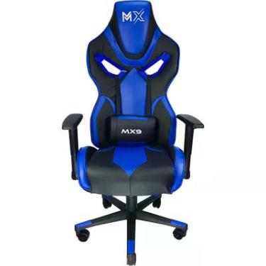 Imagem de Cadeira Gamer Mymax Mx9, Até 150Kg, Giratória, Preto/Azul