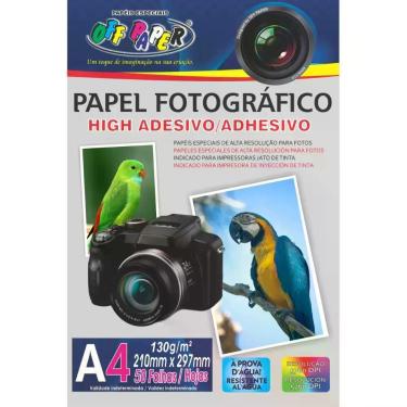 Imagem de Papel Fotografico INKJET A4 HIGH Adesivo 130G. - OFF Paper