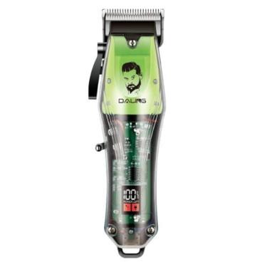 Imagem de Máquina De Cortar Cabelo Barbeador Profissional Sem Fio Bivolt 110v/220v DL-1671 Cor Verde