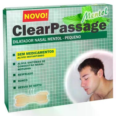 Imagem de Dilatador Nasal ClearPassage Mentol Tamanho Pequeno com 9 Unidades
