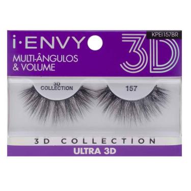 Imagem de Cílios Postiços Kiss Ny I-Envy Ultra 3D 157, 1 Par