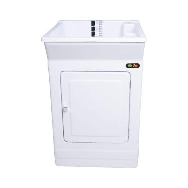 Imagem de Tanque de Lavar Roupa Fiberblu Berlim 40 Litros Branco, Único
