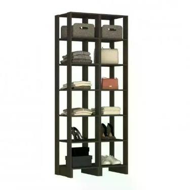 Imagem de Estante Closet Yes 80cm com 12 Prateleiras - Grafite - Nova Móbile, Gr