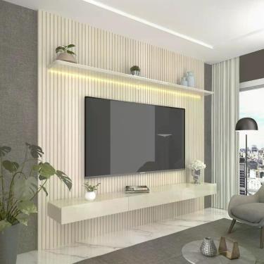 Imagem de Painel para TV até 90 Polegadas com LED 100% MDF 224CMX250CM Impressão
