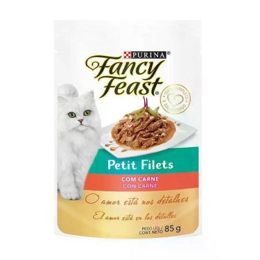 Imagem de Ração Úmida Fancy Feast Petit Filets para Gatos Sabor Carne 85g - Nest