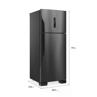Imagem de Geladeira Panasonic Duplex Frost Free Inverter 446L Antibacteria Ag NR-BT58PV3B Black Inox Look 110V