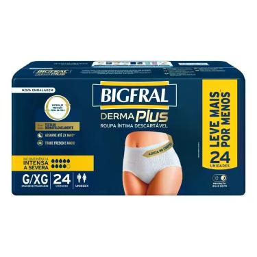 Imagem de Roupa Íntima Bigfral Derma Plus Tamanho G/xg 24 Unidades - Congratulat