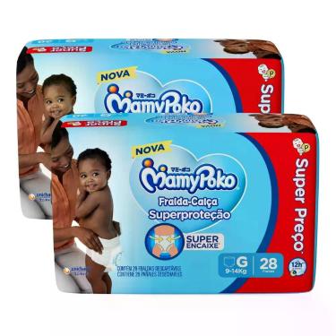 Imagem de Kit 2 FraldaCalça MamyPoko Superproteção Jumbo Descartável G