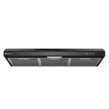 Imagem de Depurador de Ar Electrolux 80cm Preto Alto Poder de Sucção, Luz LED e Filtragem Dupla (DE8SB) 127V