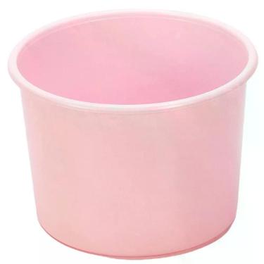 Imagem de Baldinho de Pipoca em Plástico PP Ou PE 1 e 5 l Kit 20 Unidades Rosa Bebê para Festas e Lembrancinhas OEM