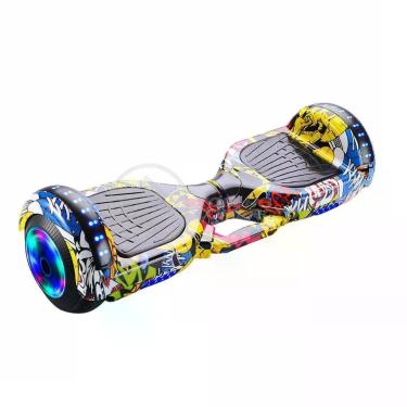 Imagem de Hoverboard Infantil Skate Elétrico Arte Urbana Led Grafite