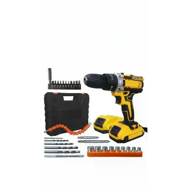 Imagem de Parafusadeira Furadeira Impacto 21v 2 Baterias - Congratulations Store