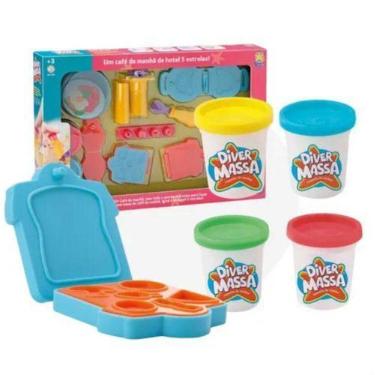 Imagem de Massinha De Modelar Café Da Manha Brinquedo Comidinha Moldes - DIVERTO