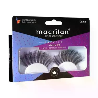 Imagem de Cílios Postiços Macrilan - Efeito 7D Super Volume, CL9-2