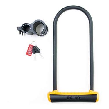 Imagem de Cadeado Trava U-lock Onguard 8152 Chave Bike Moto Laranja