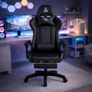 Imagem de Cadeira Gamer Rija Alpha Ergonômica Escritorio Preto