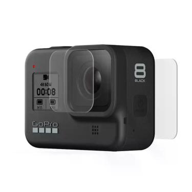 Imagem de Películas de Vidro para Lente e LCD Traseiro GoPro Hero 8 Black