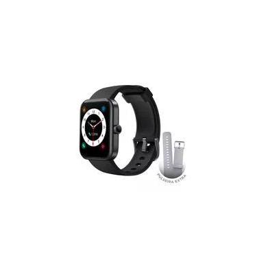 Imagem de SmartWatch KaBuM! smart 700, Preto, Pulseira Extra Cinza Claro, Compatível IoT Alexa - KBSAC019