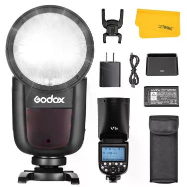 Imagem de Flash de Câmera GODOX V1N TTL Cabeça Redonda 2.4G para Nikon