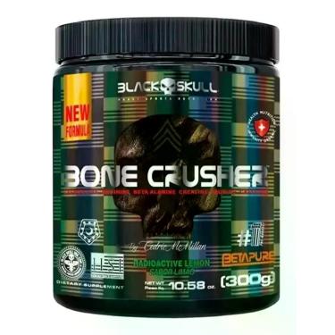 Imagem de Pré Treino Bone Crusher Lemon Radioactive 300g Black Skull