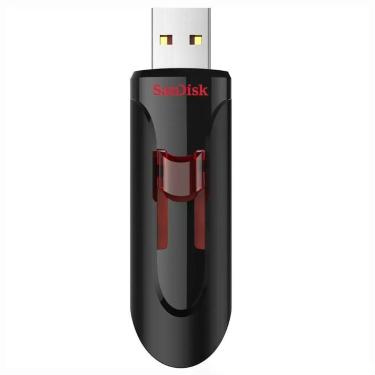 Imagem de Pendrive Sandisk Cruzer Glide Z600 64GB USB 3.0 Preto com Design Compacto