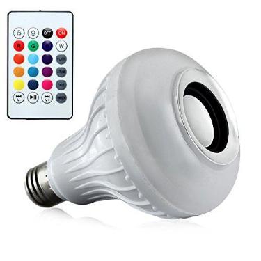 Imagem de Lampada Led 12w Rgb Caixa Som Bluetooth 2 Em 1 Mp3 Musicbulb