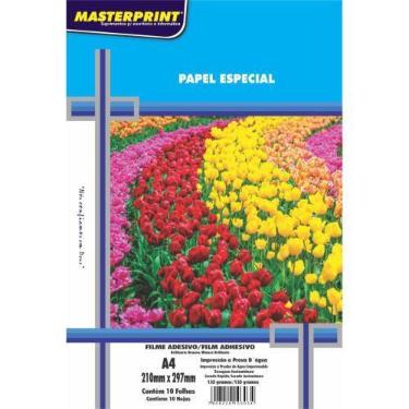 Imagem de Filme Adesivo INKJET A4 135G Branco GLOSSY - Pacote com 10 Unidades - 