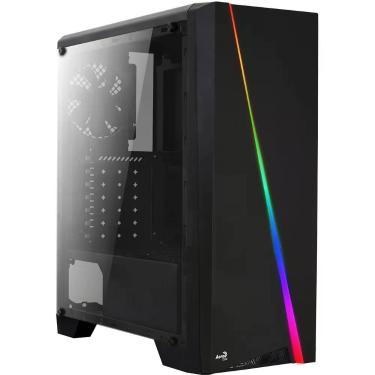 Imagem de Gabinete Gamer Aerocool Cylon Preto Rgb Lateral Acrílico