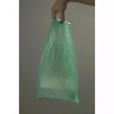Imagem de Sacola Plástica Reciclada 40x50 para Embalagens Diversas com Aproximadamente 600 Unidades Verde Preto Amarela Higipack