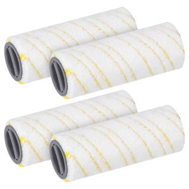 Imagem de SavStor Substituição de escova de rolo compatível com esfregão de limpeza de piso elétrico Karcher FC3, FC5, FC7, acessórios de peças sobressalentes para escova principal de mircofibra, escova de
