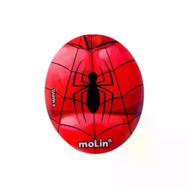 Imagem de Borracha Escolar Molin do Brasil Homem Aranha Molin com Tema Infantil para Escrita e Desenho Vermelho